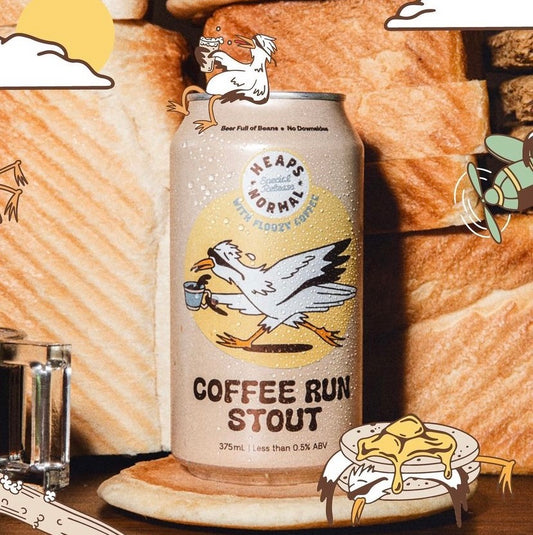 SALE - Heaps Normal Limited Release Coffee Run Non-Alcoholic Stout ☕