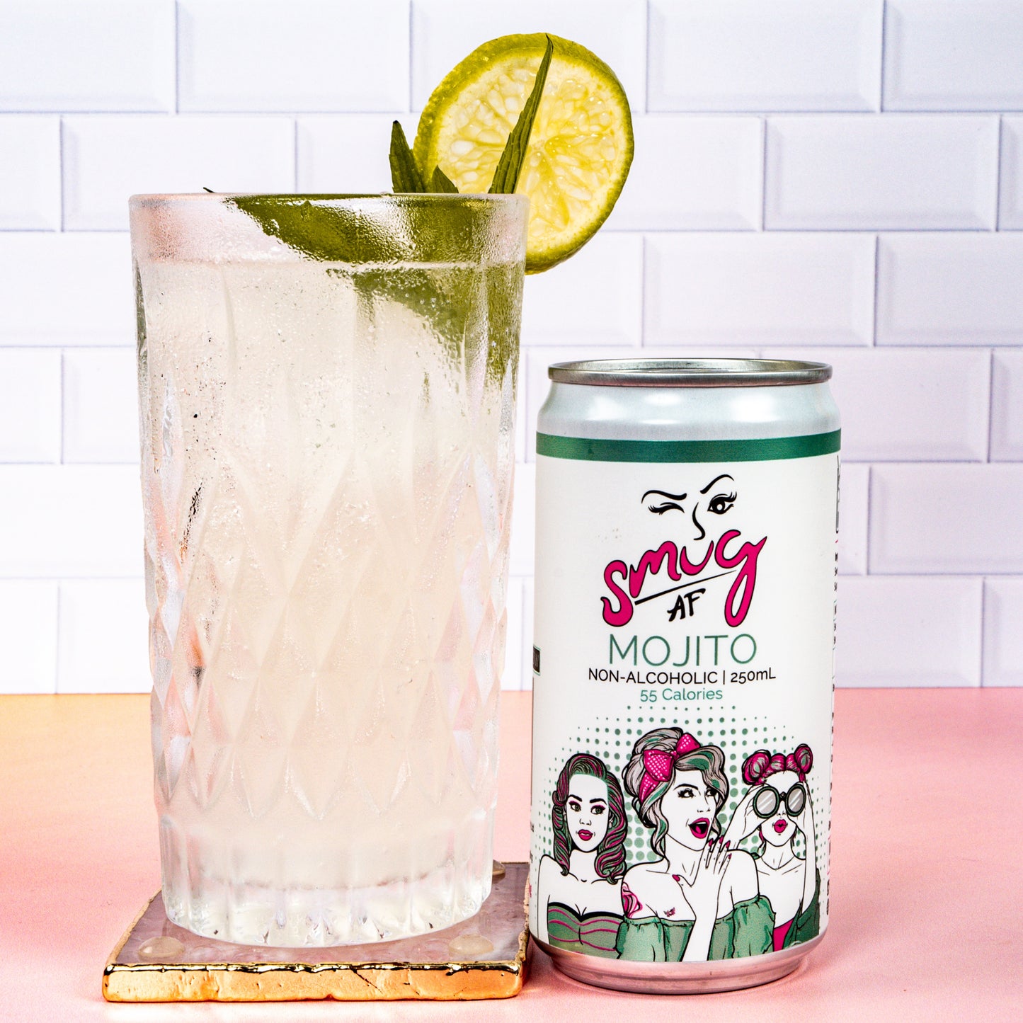 Smug AF Non Alcoholic Mojito 4 x 250ml