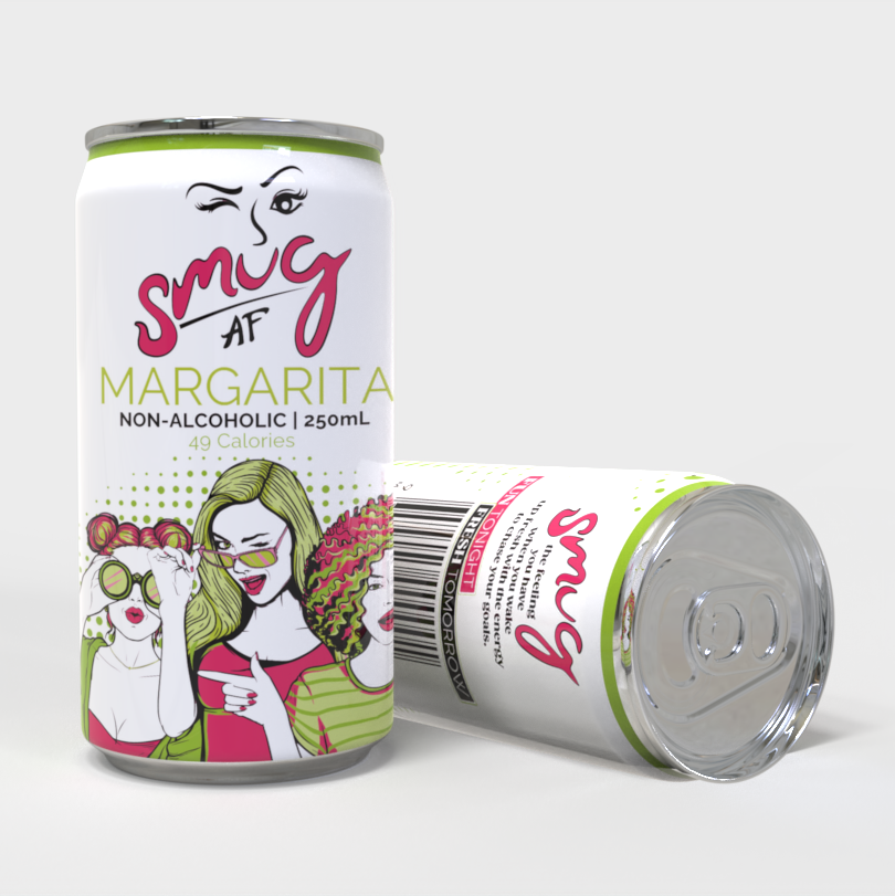 Smug AF Non Alcoholic Margarita 4 x 250ml