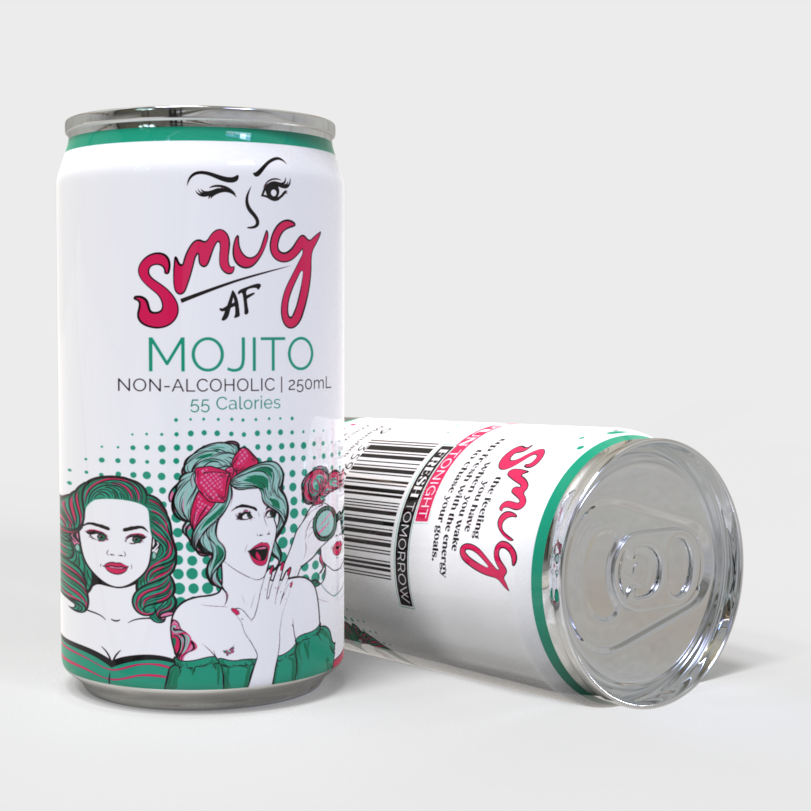 Smug AF Non Alcoholic Mojito 4 x 250ml