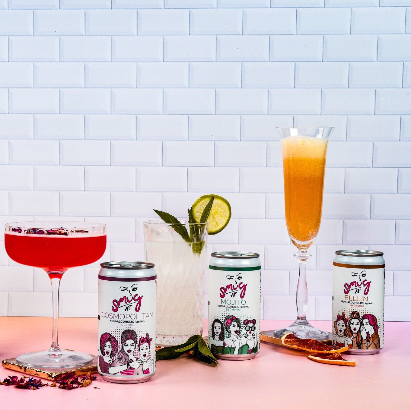 Smug AF Non Alcoholic Mojito 4 x 250ml