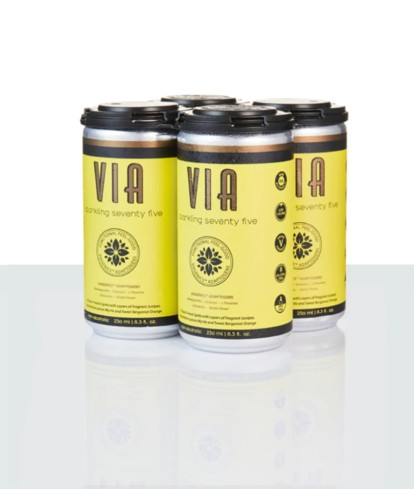 VIA Drinks Non Alcoholic Sparkling Seventy Five