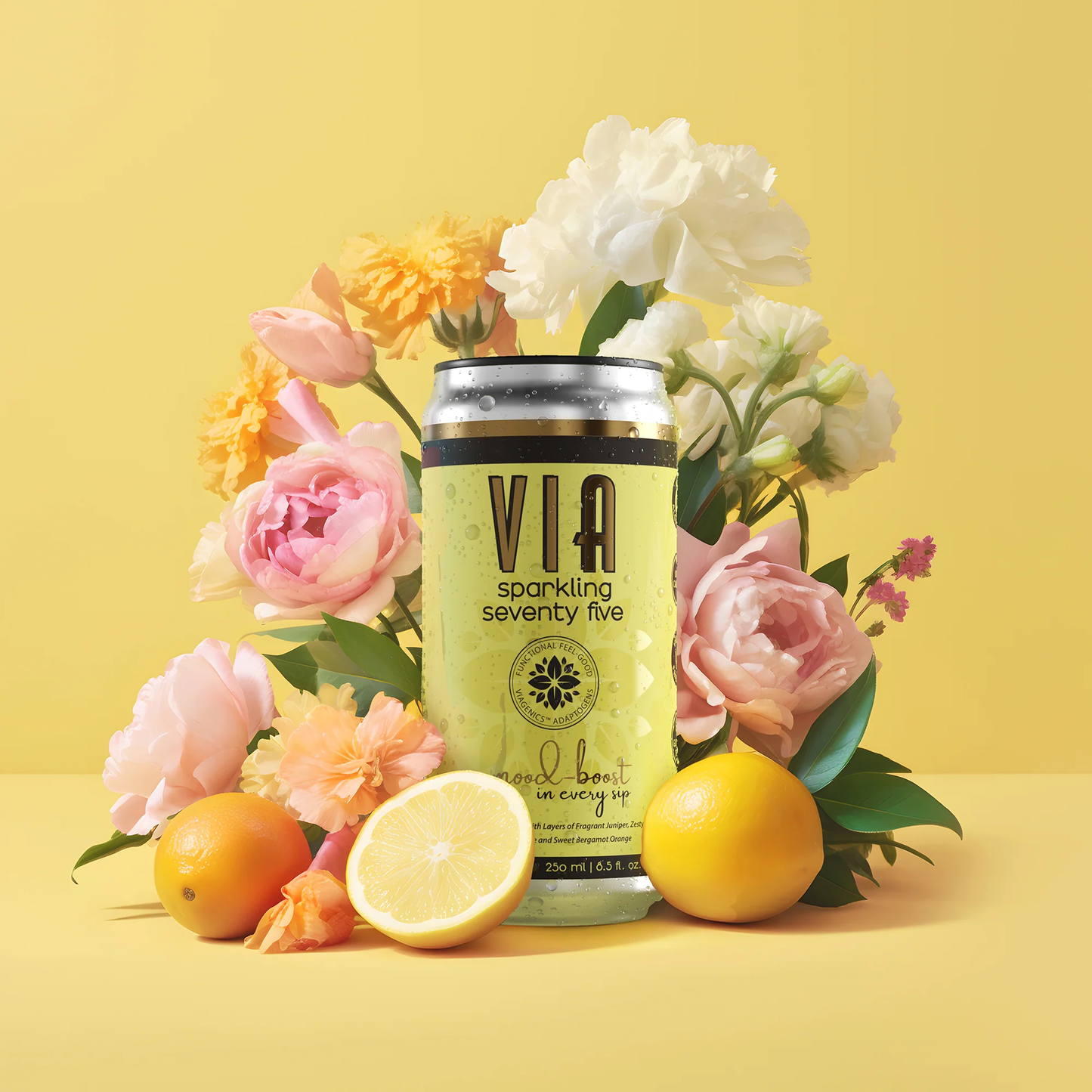 VIA Drinks Non Alcoholic Sparkling Seventy Five