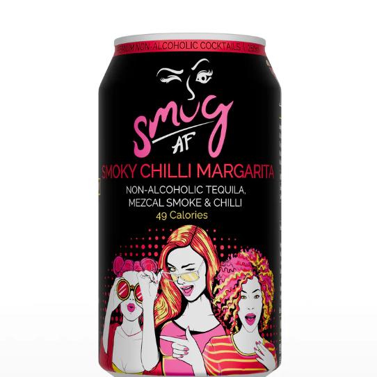 Smug AF Non Alcoholic Smoky Chilli Margarita 4 x 250ml