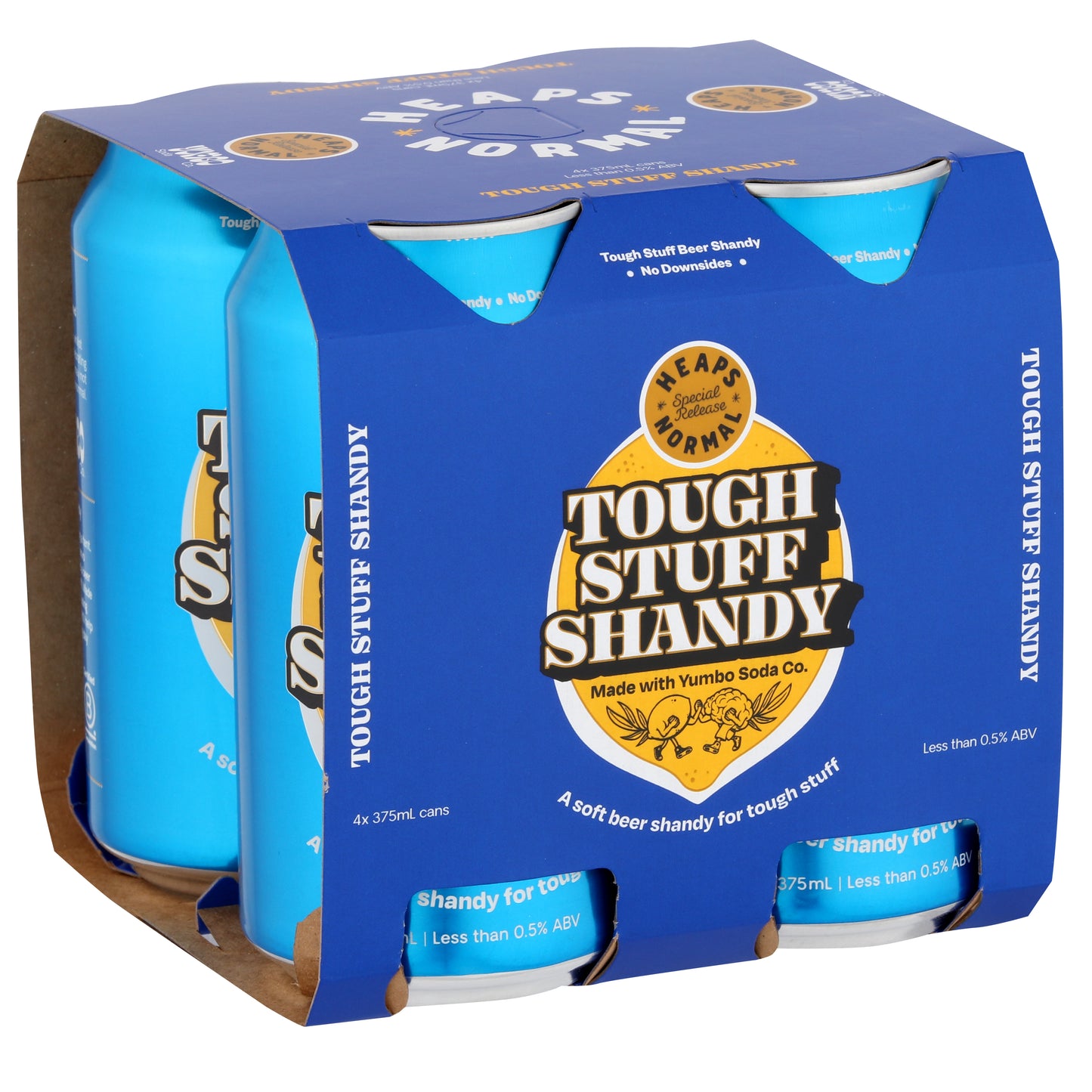 Heaps Normal Limited Release Tough Stuff Shandy Non-Alcoholic Beer 🍋