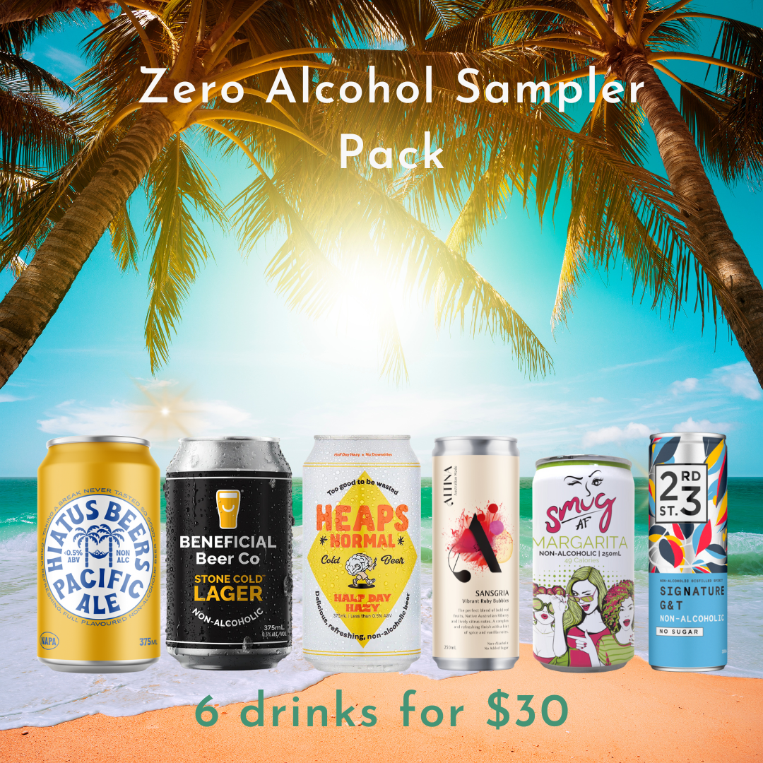Zero Alcohol Sampler Pack - Non-Alcoholic Beers & Cocktails