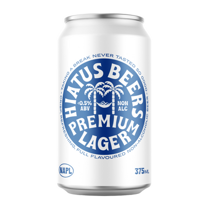 Hiatus Beers Premium Lager - Non-Alcoholic Beer