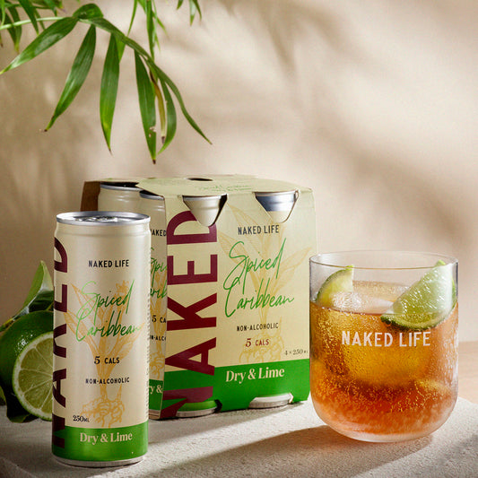 SALE - Naked Life "Spiced Caribbean, Dry & Lime" Non-Alcoholic Cocktail