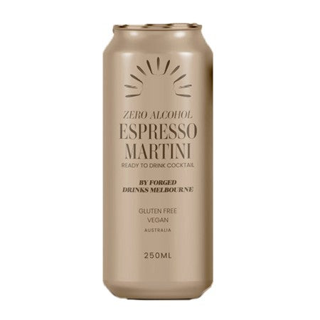 Forged Zero Alcohol RTD Espresso Martini 4pk - Non-Alcoholic Cocktail