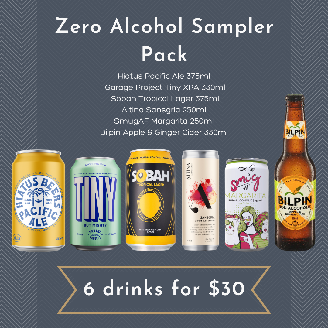 Zero Alcohol Sampler Pack - Non-Alcoholic Beers & Cocktails – The Zero Club