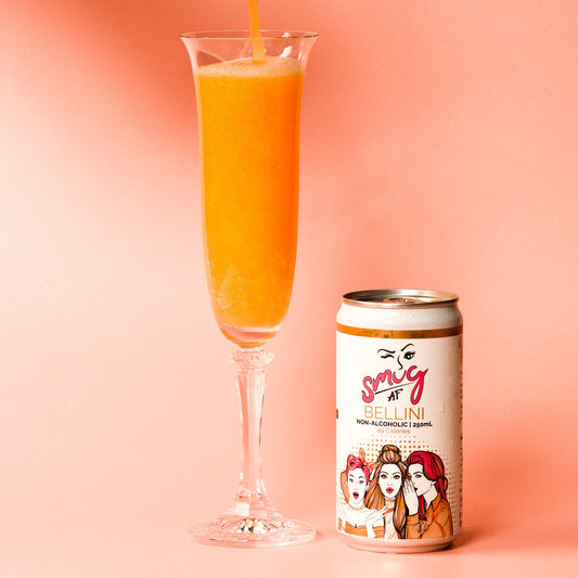 Smug AF Non Alcoholic Peach Bellini