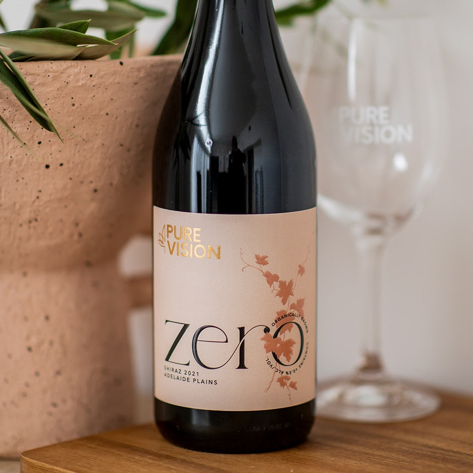 Pure Vision Zero Organic Shiraz 2021 - Non-Alcoholic Wine